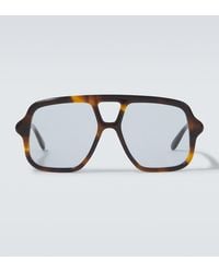 Loewe - Slim Aviator Sunglasses - Lyst