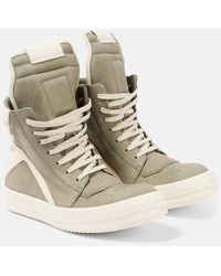 Rick Owens - High-Top Sneakers Geobasket Aus Leder - Lyst