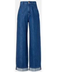 Max Mara - High-Rise Wide-Leg Jeans - Lyst