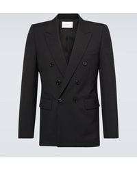 Saint Laurent - Double-Breasted Wool Blazer - Lyst