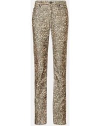 Isabel Marant - Corduroy Straight-Leg Pants - Lyst