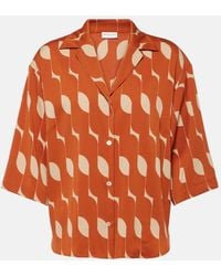 Dries Van Noten - Camisa de mezcla de seda estampada - Lyst