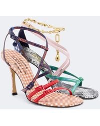 Loewe - X Cosima Von Bonin New Comic Leather Sandals - Lyst