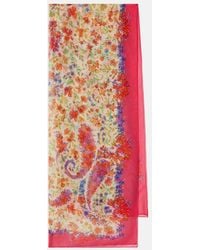 Etro - Paisley Silk Scarf - Lyst
