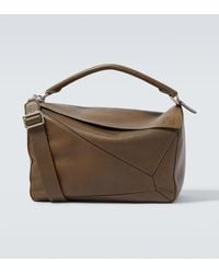 Loewe - Tote Bag Puzzle Large Aus Leder - Lyst
