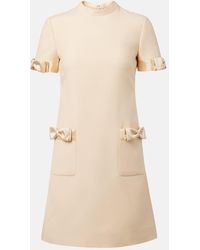Valentino - Crepe Couture Minidress - Lyst
