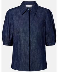Gabriela Hearst - Sansi Cotton And Linen Denim Shirt - Lyst