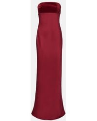 Max Mara - Baia Cotton Satin Maxi Dress - Lyst