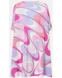 PUCCI - Printed Silk Crepe De Chine Kaftan - Lyst