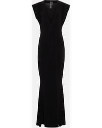 Norma Kamali - V-neck Maxi Gown - Lyst