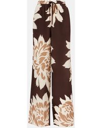 SIR. - Weite Hose Aus Seidensatin - Lyst