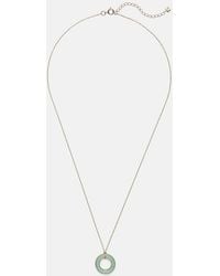 Mateo - Donut 14Kt Necklace With Jade - Lyst