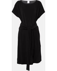 Max Mara - Belted Jersey Midi Dress - Lyst