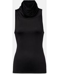 Victoria Beckham - Draped Jersey Top - Lyst