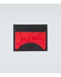 Christian Louboutin Coolcard Leather Wallet in Red Black (Red) for 