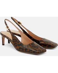 Gianvito Rossi - 55 Patent Leather Slingback Pumps - Lyst