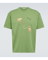 Bode - T-Shirt Tiny Zoo in cotone - Lyst