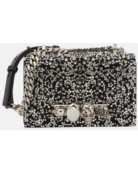 McQueen - Jewelled Satchel Mini Embellished Crossbody Bag - Lyst