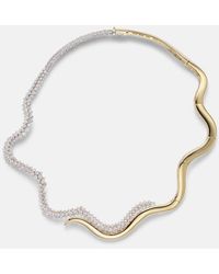 YEPREM - Golden Strada 18Kt And Necklace With Diamonds - Lyst