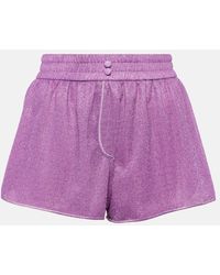 Oséree - Shorts Lumiere in lame - Lyst