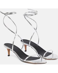 Isabel Marant - Aridee Metallic Leather Sandals - Lyst