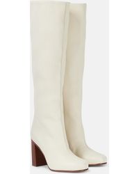 KHAITE - Willow Leather Knee-High Boots - Lyst