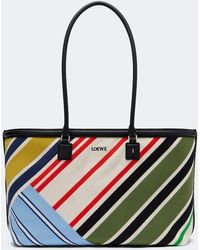Loewe - Verano Large Embroidered Canvas Tote Bag - Lyst