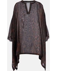 Tom Ford - Bedruckter Kaftan Aus Baumwolle Und Seide - Lyst