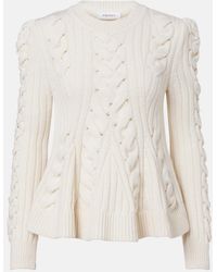 McQueen - Cable-Knit Wool And Cashmere Sweater - Lyst