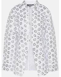 Jacquemus - Lavoir Sequinned Cotton-Blend Shirt - Lyst