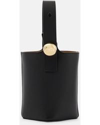 Loewe - Pebble Mini Leather Bucket Bag - Lyst