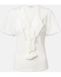 Dorothee Schumacher - Pure Sleekness Ribbed-Knit Cotton Top - Lyst