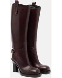 Burberry - Stiefel Cavalier 85 Aus Leder - Lyst