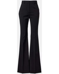 Sportmax - Hangar Virgin Wool Flared Pants - Lyst