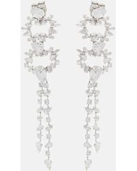 Saint Laurent - Crystal-embellished Drop Earrings - Lyst