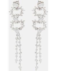 Saint Laurent - Boucles d'oreilles a cristaux - Lyst