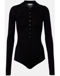 Frankie Shop - Solana Wool, Silk, And Cashmere Bodysuit - Lyst