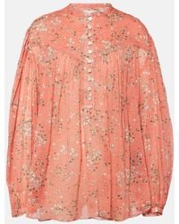 Isabel Marant - Kiledia Cotton And Silk Blouse - Lyst