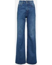 Ami Paris - High-Rise Straight Jeans - Lyst