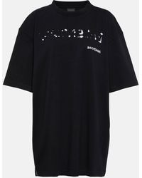 Balenciaga - T-shirt ample en coton mélangé - Lyst