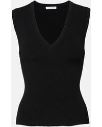 Veronica Beard - Sid Ribbed-Knit Top - Lyst