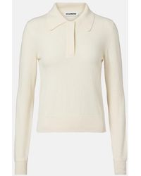 Jil Sander - Virgin Wool Polo Sweater - Lyst
