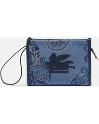 Etro - Love Trotter Small Canvas Jacquard Shoulder Bag - Lyst