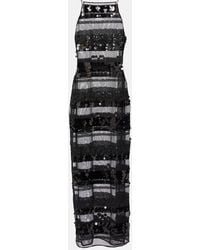 Oséree - Sequined Striped Maxi Dress - Lyst