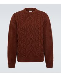 Dries Van Noten - Cable-knit Wool Sweater - Lyst