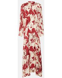 Altuzarra - Felicia Printed Silk Maxi Dress - Lyst