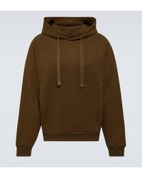 Lemaire - Cotton-blend Jersey Hoodie - Lyst