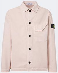 Stone Island - Compass Denim Jacket - Lyst