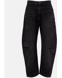 Nili Lotan - Shon Mid-Rise Barrel-Leg Jeans - Lyst