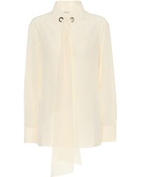 Chloé Blusa de seda - Neutro